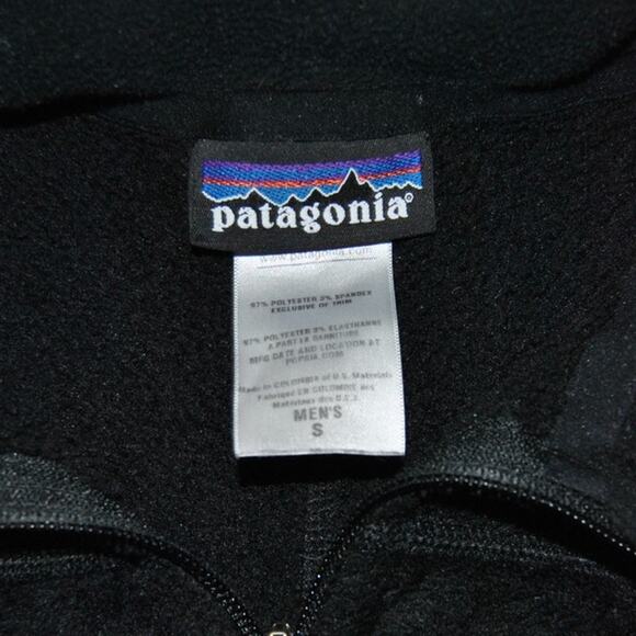 Patagonia Polartec Regulator R4 Black Full Zip Up Fleece Jacket Small - Picture 4 of 11